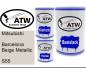 Preview: Mitsubishi, Barcelona Beige Metallic, S55: 500ml Lackdose + 500ml Klarlack + 250ml Härter - Set, von ATW Autoteile West.